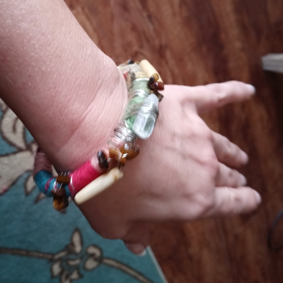 Boho inspired bangle - Picture 6 of 8